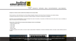 Desktop Screenshot of festival-emergences.info