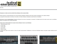 Tablet Screenshot of festival-emergences.info